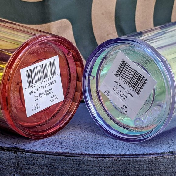 3 NWT Starbucks Pink & Unicorn Tumblers & Bottle - Picture 14 of 14